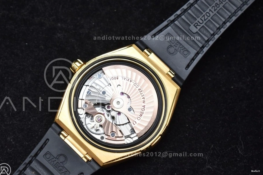A8900 Gummy Strap VSF Super YG Ceramic Dial 1:1 Edition Clone Best Black Black Black on Constellation 1127